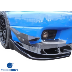 ModeloDrive Carbon Fiber BORD Front Bumper Canards 4pc > Nissan Skyline (R33) GTR 1995-1998 image - 2