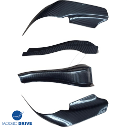 ModeloDrive Carbon Fiber BORD Front Bumper Canards 4pc > Nissan Skyline (R33) GTR 1995-1998 image - 6