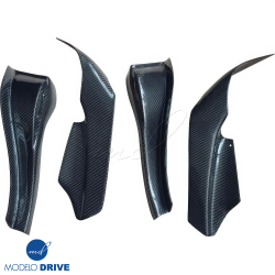 ModeloDrive Carbon Fiber BORD Front Bumper Canards 4pc > Nissan Skyline (R33) GTR 1995-1998 image - 7