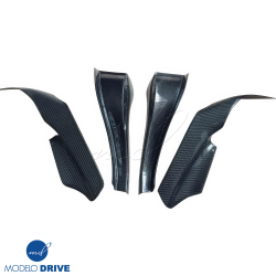 ModeloDrive Carbon Fiber BORD Front Bumper Canards 4pc > Nissan Skyline (R33) GTR 1995-1998 image - 8