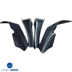 ModeloDrive Carbon Fiber BORD Front Bumper Canards 4pc > Nissan Skyline (R33) GTR 1995-1998 image - 9
