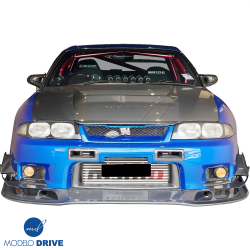 ModeloDrive Carbon Fiber BORD Front Bumper Canards 4pc > Nissan Skyline (R33) GTR 1995-1998 image - 10