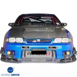 Carbon Fiber BORD Front Bumper Canards 4pc > Nissan Skyline (R33) GTR 1995-1998 image - 10