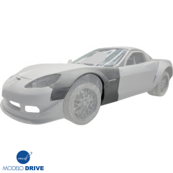 ModeloDrive Carbon Fiber GT3-XL Wide Body Fenders (front) 4pc > Chevrolet Corvette (C6) 2005-2013 image - 13