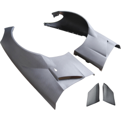 ModeloDrive Carbon Fiber GT3-XL Wide Body Fenders (front) 4pc > Chevrolet Corvette (C6) 2005-2013 image - 1