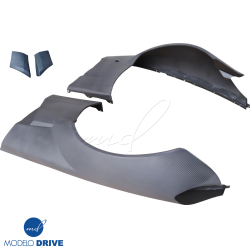 ModeloDrive Carbon Fiber GT3-XL Wide Body Fenders (front) 4pc > Chevrolet Corvette (C6) 2005-2013 image - 2