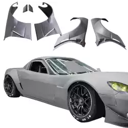 Carbon Fiber GT3-XL Wide Body Fender Set 6pc > Chevrolet Corvette (C6) 2005-2013 image - 2