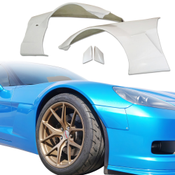 ModeloDrive FRP GT3-XL Wide Body Fenders (front) 4pc > Chevrolet Corvette (C6) 2005-2013 image - 1