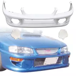 FRP LS WRC 00 Front Bumper w Caps 3pc > Subaru Impreza (GC8) 1993-2001 > 2/4dr image - 1