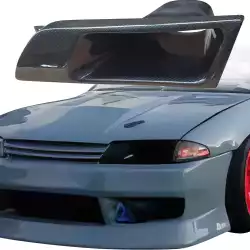 Carbon Fiber Ram-Air Headlight Housing (left) > Nissan Skyline (R32) 1990-1994 image - 8