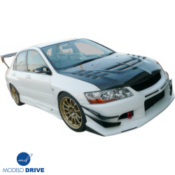 ModeloDrive Carbon Fiber VOLT Hood > Mitsubishi Evolution EVO8 EVO9 2003-2006 image - 3