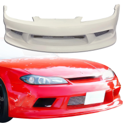 ModeloDrive FRP VERT EDG Wide Body Front Bumper > Nissan Silvia (S15) 1999-2002 image - 1