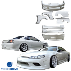 ModeloDrive FRP VERT EDG Wide Body Kit 8pc > Nissan Silvia (S15) 1999-2002 image - 4