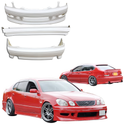 ModeloDrive FRP KAZA Body Kit 4pc > Lexus GS300 1998-2005 image - 1