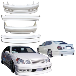 ModeloDrive FRP KAZA Body Kit /w Wings 6pc > Lexus GS300 1998-2005 image - 5