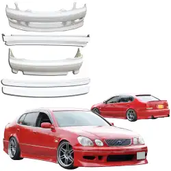 FRP KAZA Body Kit /w Wings 6pc > Lexus GS300 1998-2005 image - 1