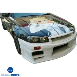 ModeloDrive FRP DLUC Wide Body Fenders (front) 2pc > Nissan Skyline (R34) GTR 1999-2004 image - 33