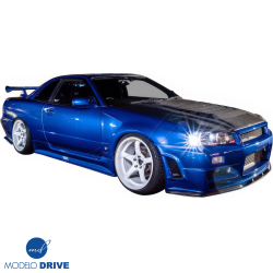 ModeloDrive FRP DLUC Wide Body Fenders (front) 2pc > Nissan Skyline (R34) GTR 1999-2004 image - 13
