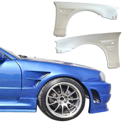 ModeloDrive FRP BSPO Wide Body 20mm Fenders (front) 2pc > Nissan Skyline (R34) GTR 1999-2004 image - 15