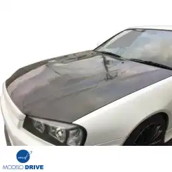 Carbon Fiber EBEA Hood > Nissan Skyline (R34) GTS 1999-2004 image - 7