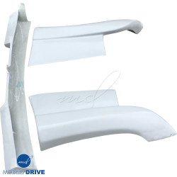 ModeloDrive FRP Type-X Rear Lip Valances 3pc > Nissan 240SX 1989-1994 > 3dr Hatch image - 3