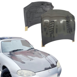 ModeloDrive Carbon Fiber CSPE Hood > Mazda Miata (NB) 1998-2005 image - 13