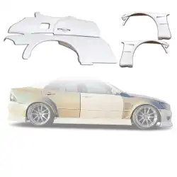 FRP BSPO Wide Body Fenders (set) 8pc > Lexus IS300 2000-2005> 4dr image - 5