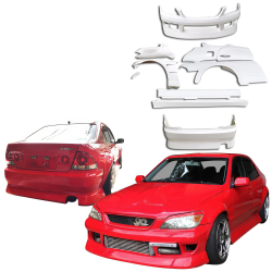 ModeloDrive FRP BSPO Wide Body Kit 12pc > Lexus IS300 2000-2005> 4dr image - 7