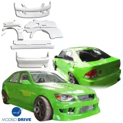 FRP BSPO Wide Body Kit 12pc > Lexus IS300 2000-2005> 4dr image - 3