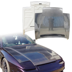 ModeloDrive Carbon Fiber ORI v2 Hood > Nissan 240SX 1989-1994 image - 1