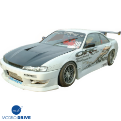 ModeloDrive Carbon Fiber MSPO Hood > Nissan 240SX (S14) 1997-1998 image - 2