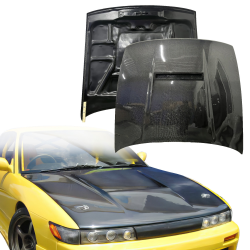 ModeloDrive Carbon Fiber MSPO Hood > Nissan Silvia (S13) 1989-1994 image - 1