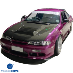 ModeloDrive Carbon Fiber DMA D1 Hood > Nissan 240SX (S14) 1995-1996 image - 6