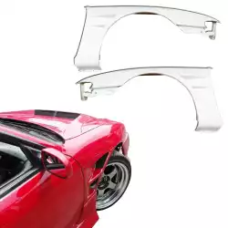 FRP BSPO Wide Body 30mm Fenders (front) > Nissan 240SX (S14) 1995-1996 image - 14