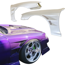 ModeloDrive FRP BSPO Wide Body 30mm Fenders (front) > Nissan 240SX (S14) 1997-1998 image - 1