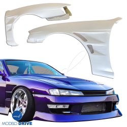 ModeloDrive FRP BSPO Wide Body 30mm Fenders (front) > Nissan 240SX (S14) 1997-1998 image - 3