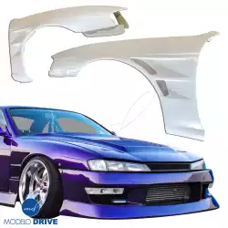 FRP BSPO Wide Body 30mm Fenders (front) > Nissan 240SX (S14) 1997-1998 image - 3