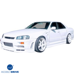 ModeloDrive FRP URA Wide Body Fenders (rear) 4pc > Nissan Skyline (R34) GTT 1999-2004 > 4dr Sedan image - 12