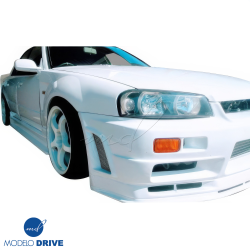 ModeloDrive FRP URA Wide Body Fenders (rear) 4pc > Nissan Skyline (R34) GTT 1999-2004 > 4dr Sedan image - 16