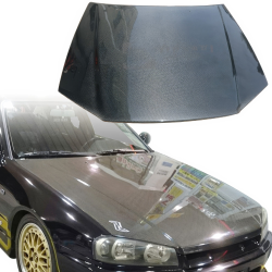 ModeloDrive Carbon Fiber OER Hood > Nissan Skyline (R34) GTS 1999-2004 image - 1