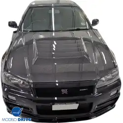 Carbon Fiber NISM N1 Hood > Nissan Skyline (R34) GTR 1999-2004 image - 16