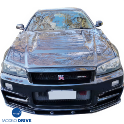 ModeloDrive Carbon Fiber NISM N1 Hood > Nissan Skyline (R34) GTR 1999-2004 image - 15