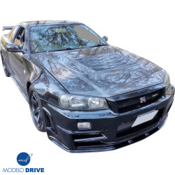 ModeloDrive Carbon Fiber NISM N1 Hood > Nissan Skyline (R34) GTR 1999-2004 image - 18