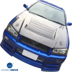 Carbon Fiber NISM N1 Hood > Nissan Skyline (R34) GTR 1999-2004 image - 2