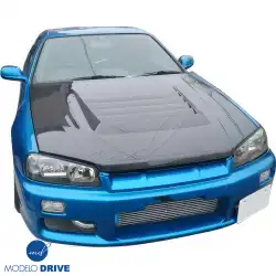 Carbon Fiber NISM N1 Hood > Nissan Skyline (R34) GTR 1999-2004 image - 13