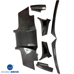 ModeloDrive Carbon Fiber TSEC Diffuser 7pc > Toyota Supra (JZA80) 1993-1998 image - 3