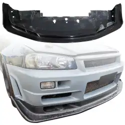 FRP ASEL Front Lip w Undertray > Nissan Skyline (R34) GTR 1999-2004 image - 1