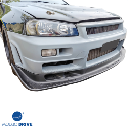 ModeloDrive FRP ASEL Front Lip w Undertray > Nissan Skyline (R34) GTR 1999-2004 image - 2