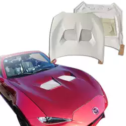 FRP Twin Vent Hood > Mazda Miata (ND) 2016-2025 image - 8