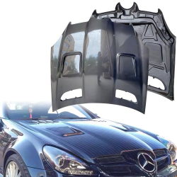 ModeloDrive Carbon Fiber BLK Series Hood > Mercedes-Benz SLK (R171) 2005-2011 image - 14